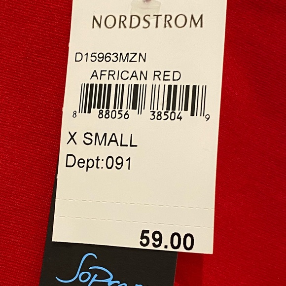 Nordstrom’s red dress. New with tags. - Picture 2 of 5